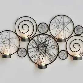 Pleasture of life metal wall sconce
